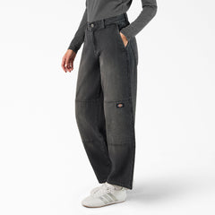 Women’s Loose Fit Double Knee Jeans