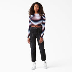 Women's Skinny Fit Cuffed Cargo Pants