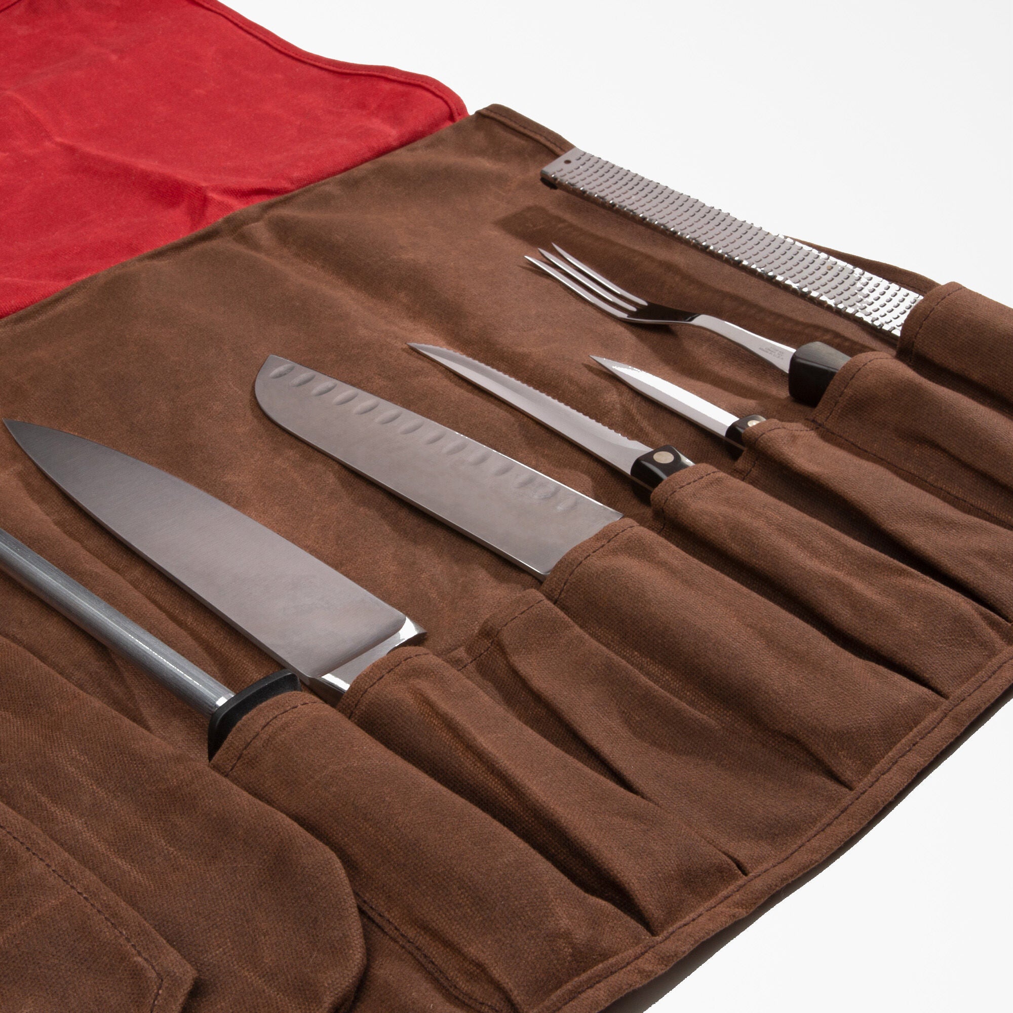 Knife Storage Roll Organizer