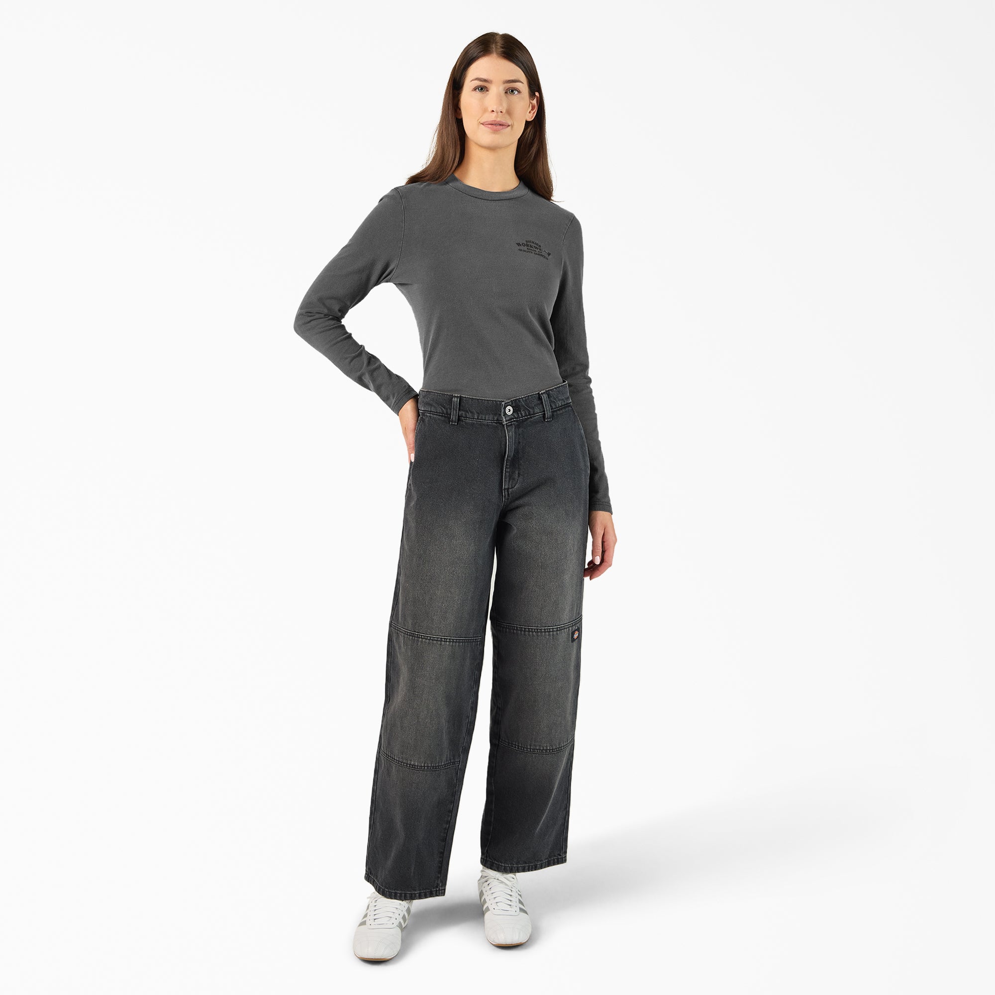 Women’s Loose Fit Double Knee Jeans