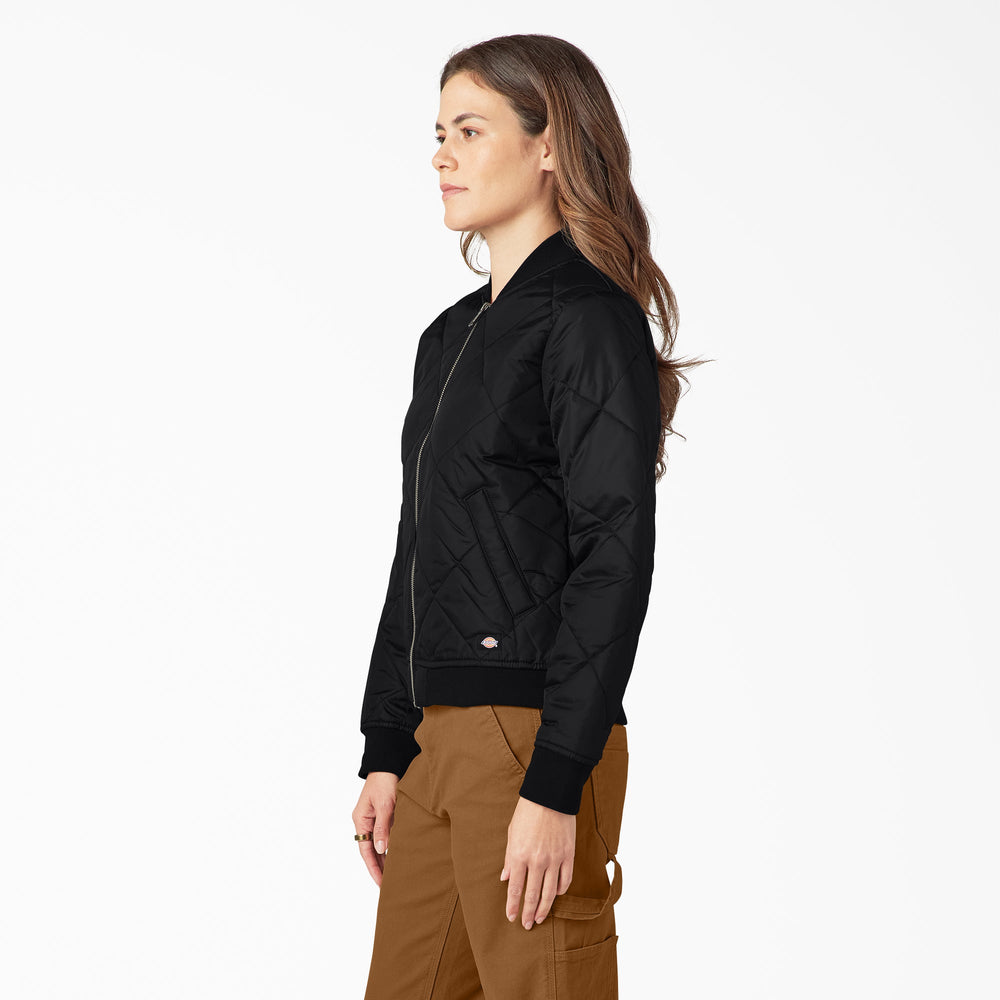 Women's Quilted Bomber Jacket