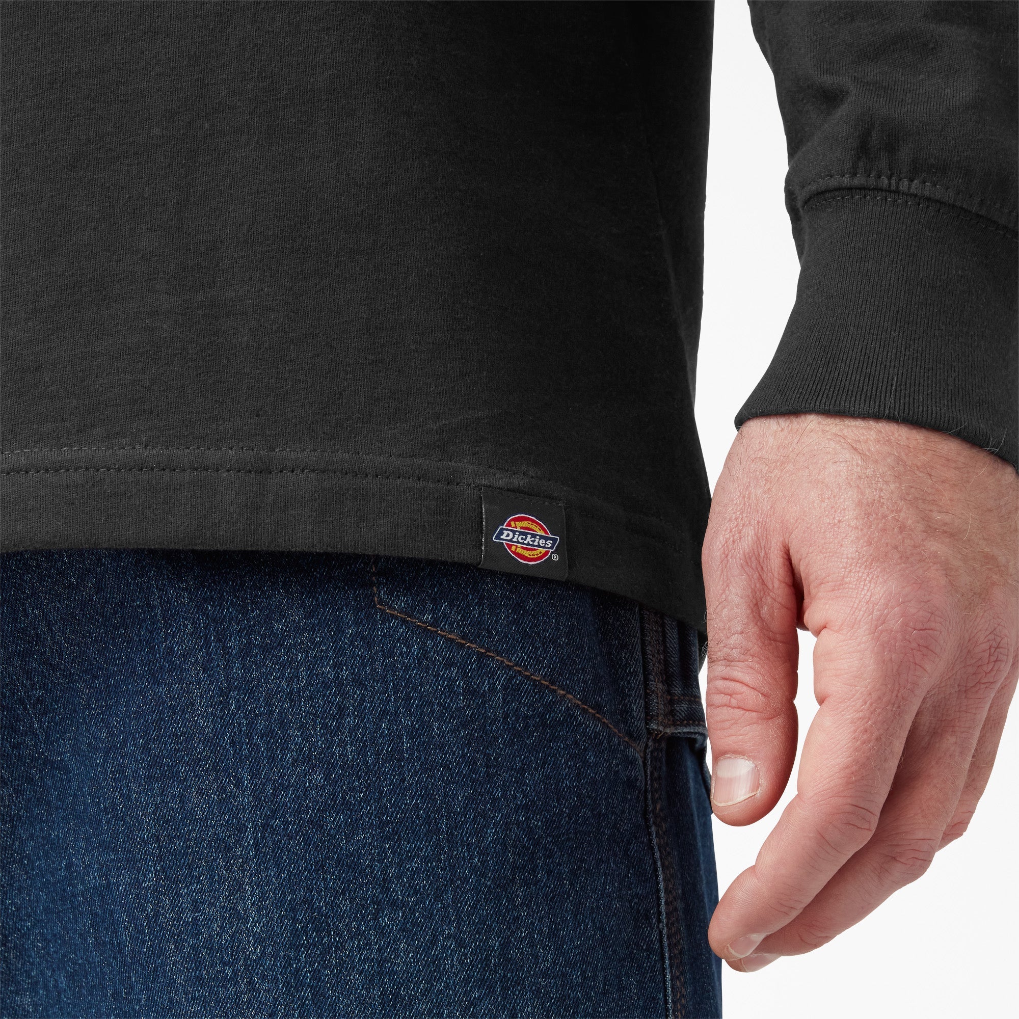 Tri-Color Logo Graphic Long Sleeve T-Shirt