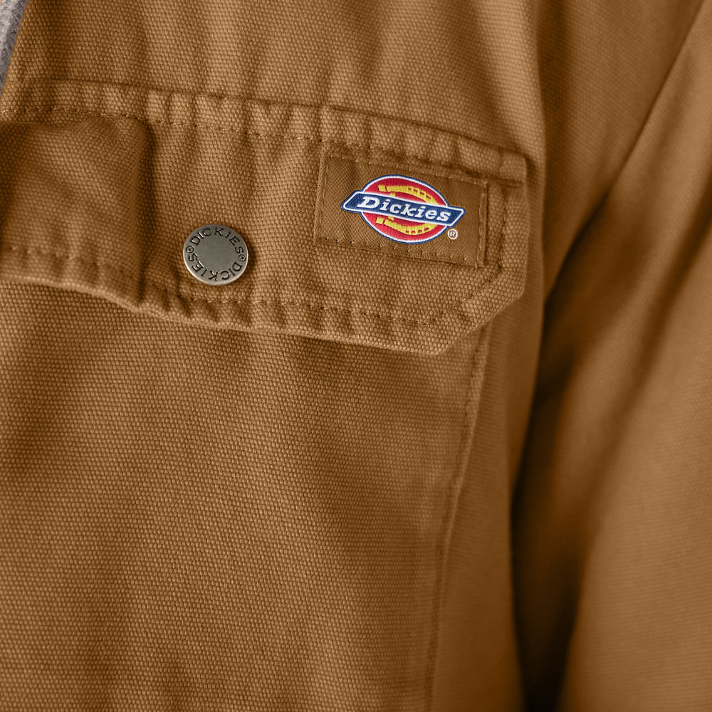 Water Repellent Duck Hooded Shirt Jacket