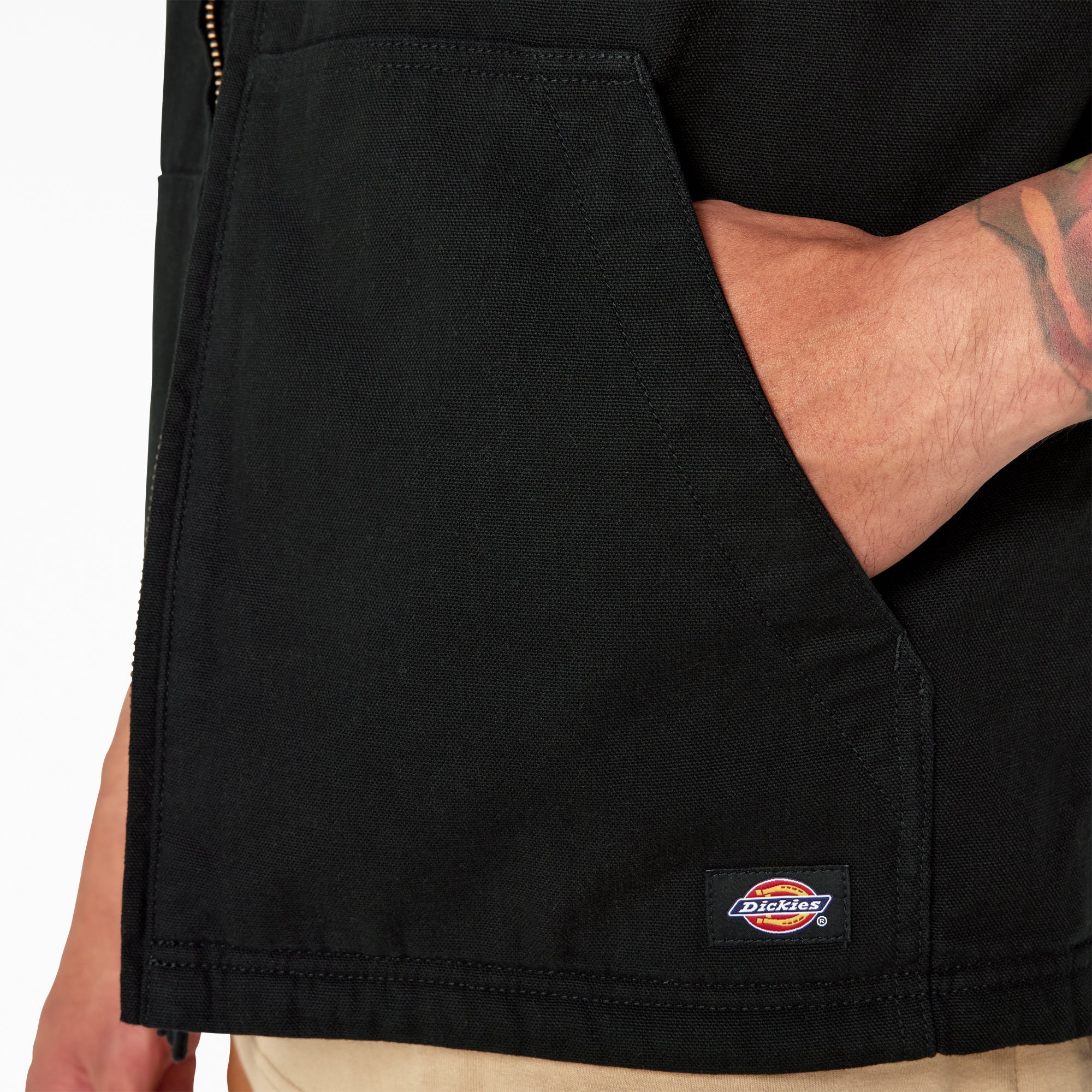 Duck Canvas High Pile Fleece Lined Vest