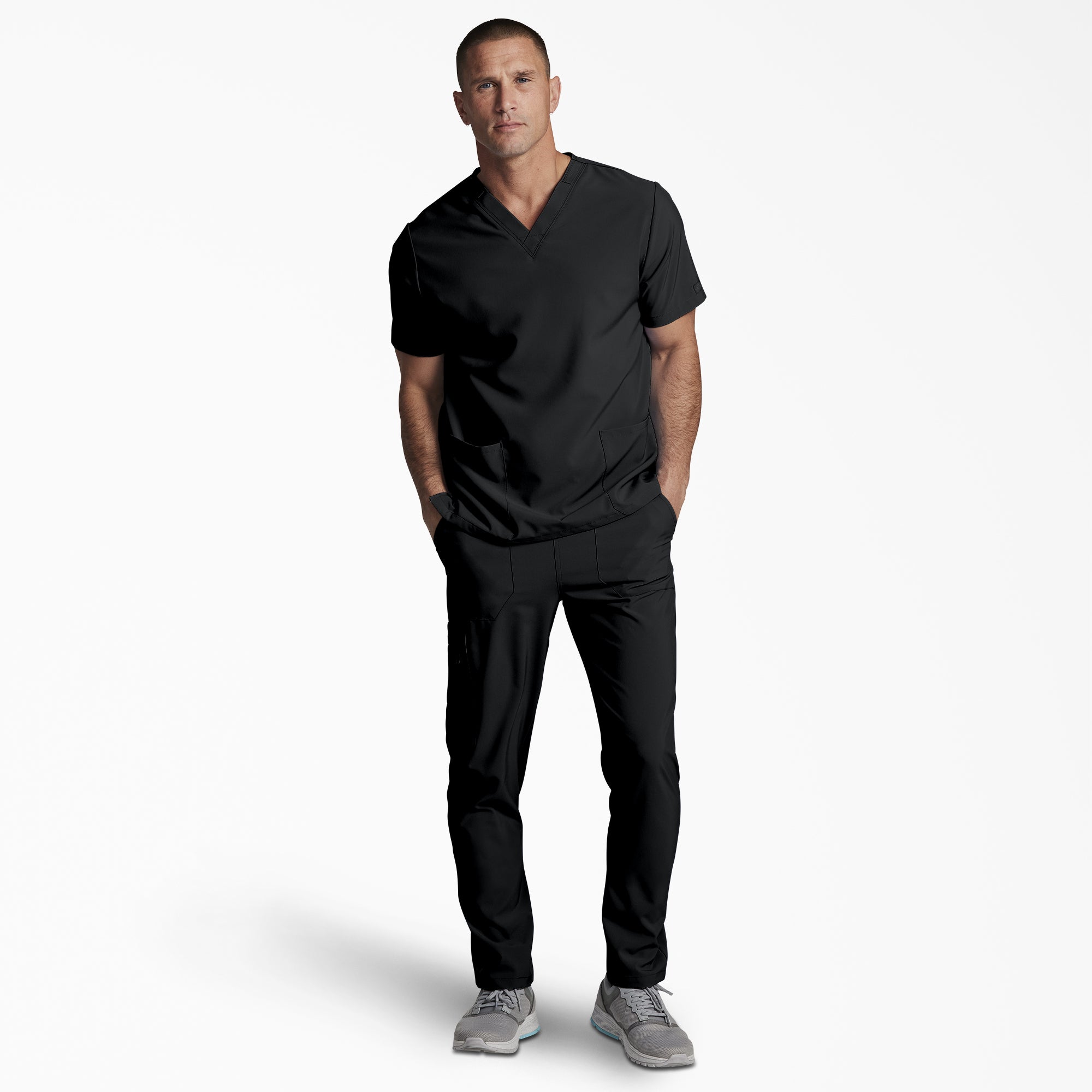 Unisex EDS Essentials V-Neck Scrub Top