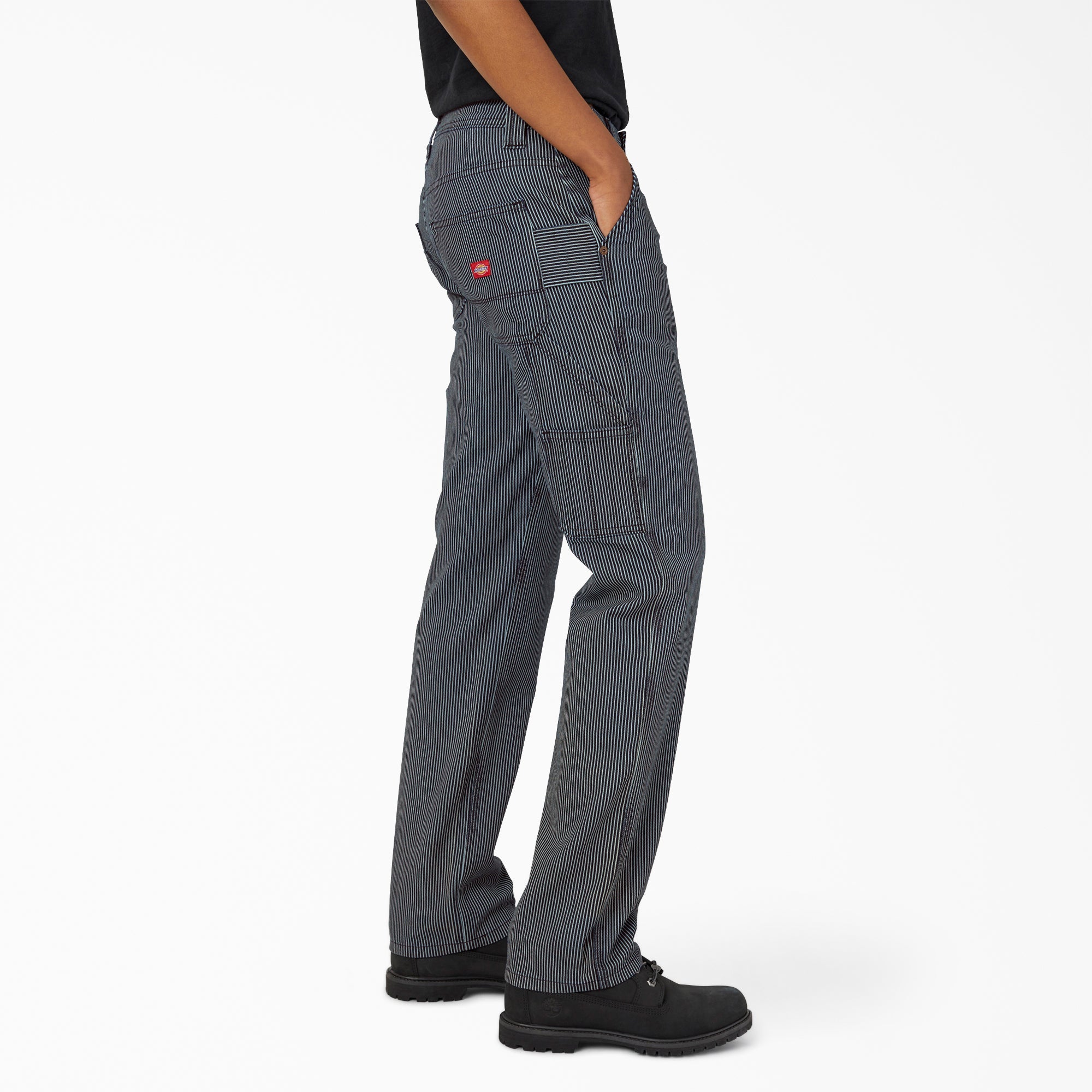 Women's FLEX Relaxed Fit Hickory Stripe Carpenter Pants