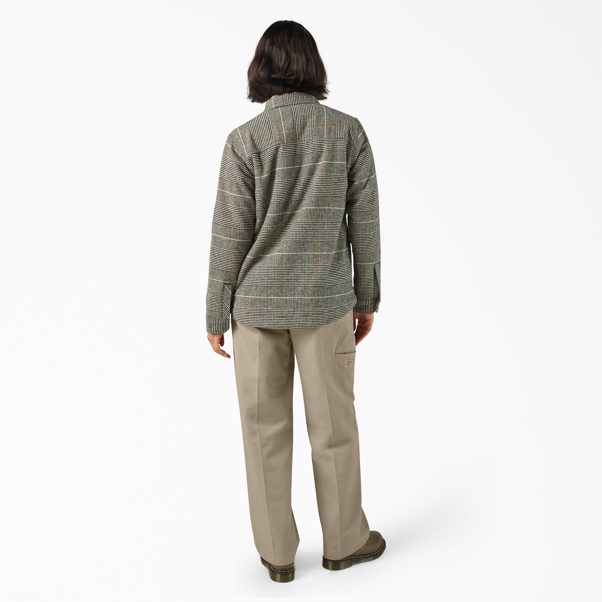 Women’s Fleece Lined Flannel Chore Coat