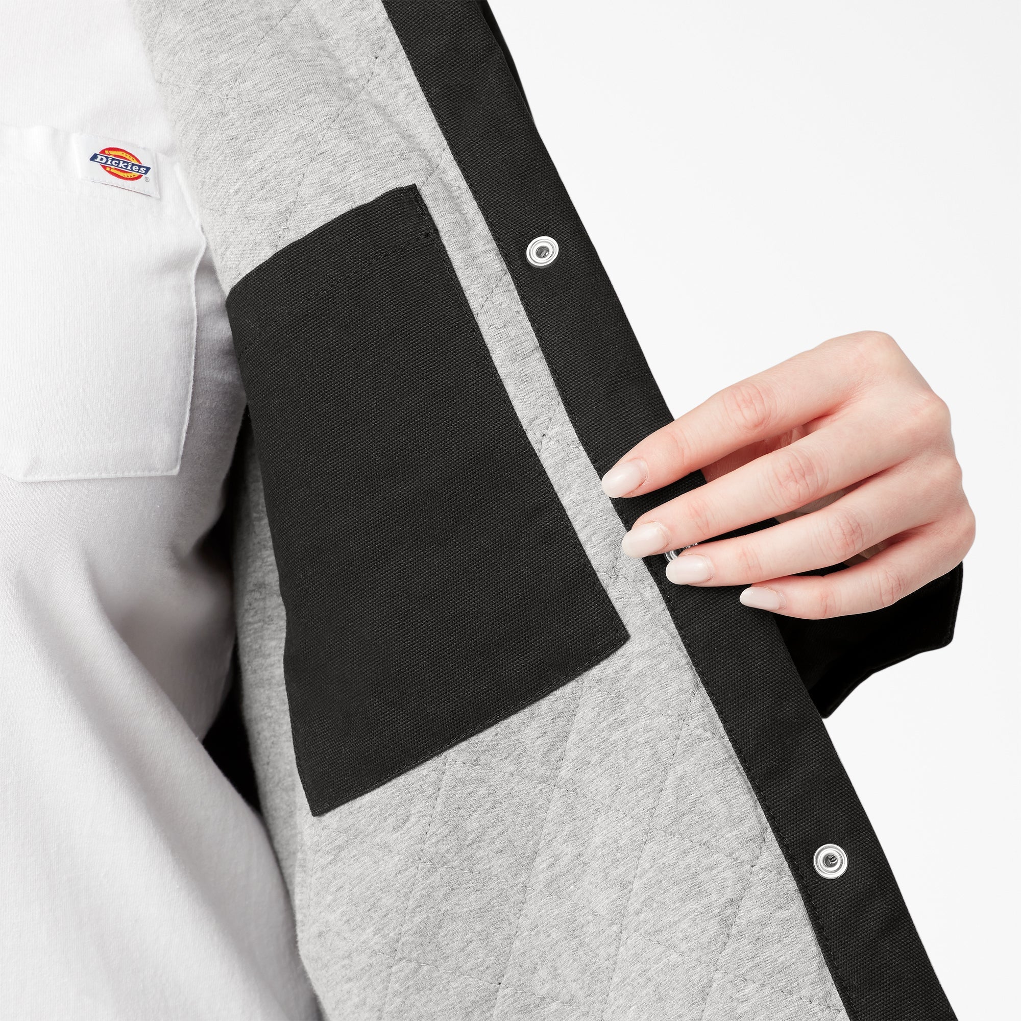 Women's Plus Duck Hooded Shirt Jacket