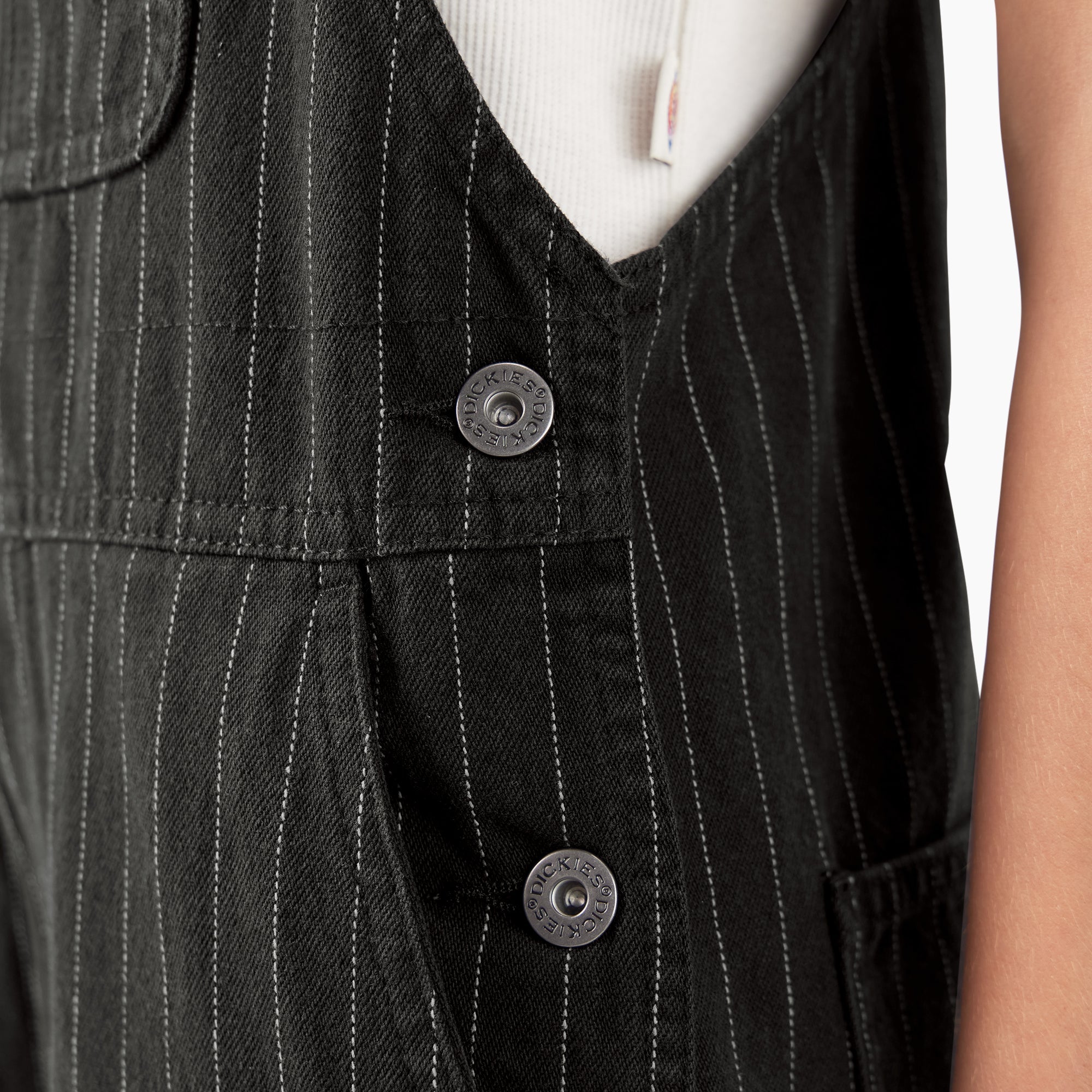 Women’s Pinstripe Service Bib Overalls