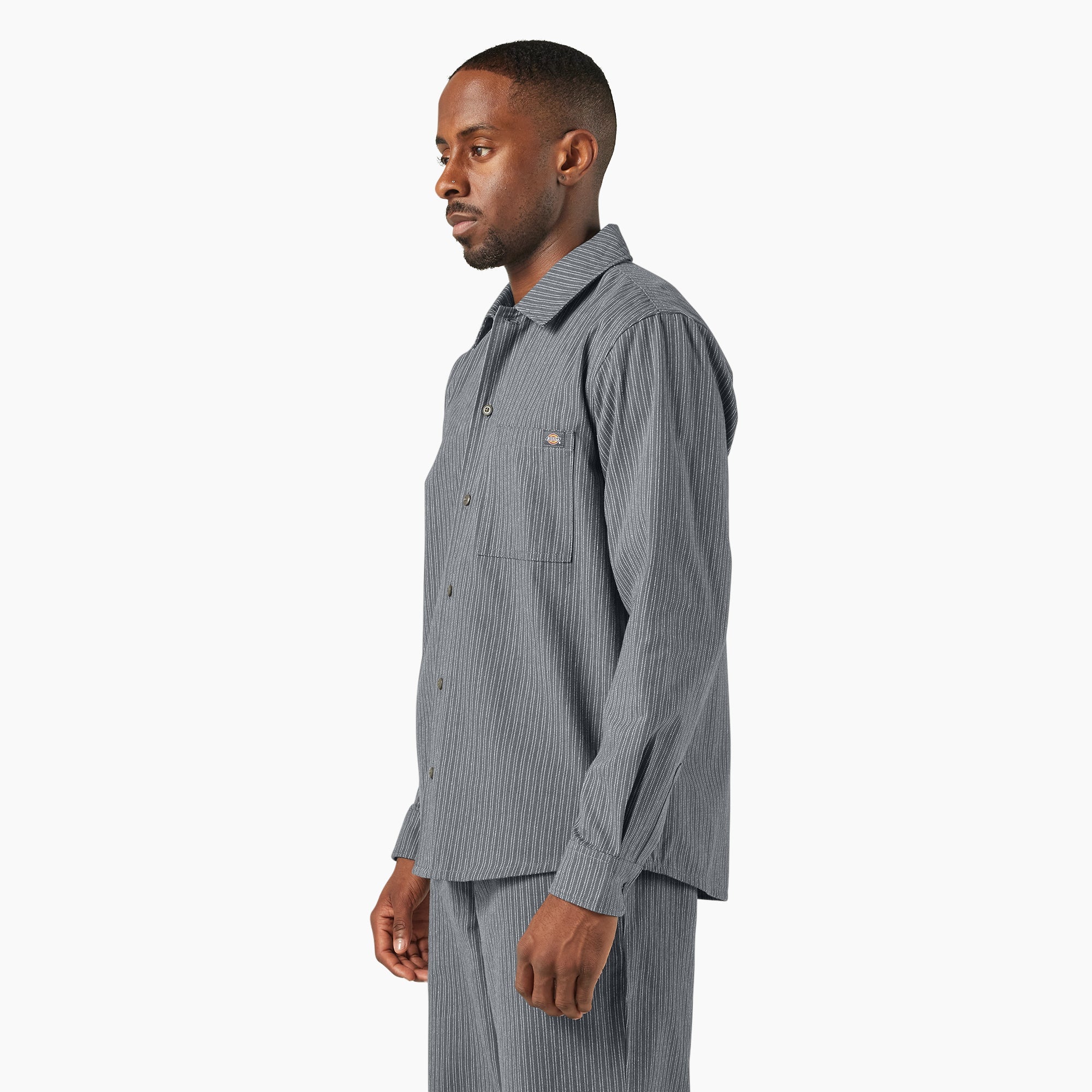 Lima Pinstripe Button-Up Shirt