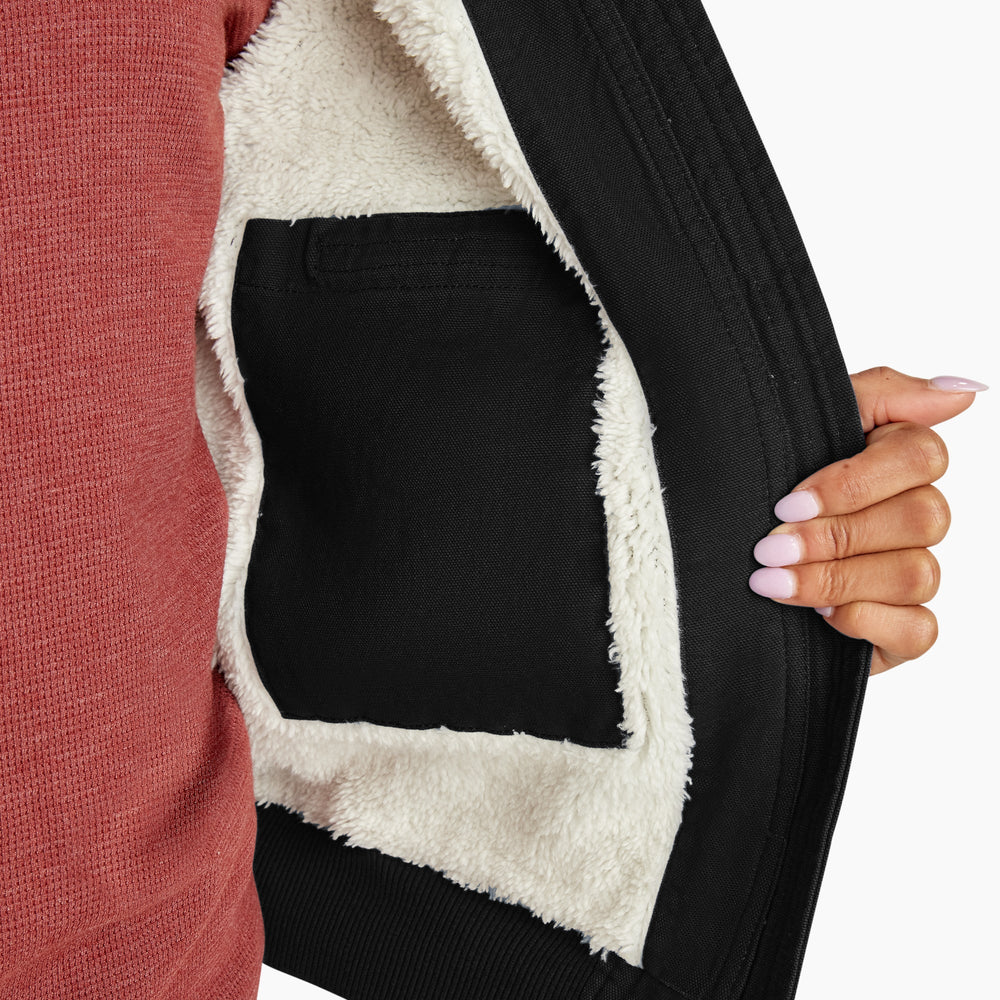 Women's Fleece Lined Duck Canvas Jacket
